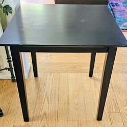 Simple Black Wooden Table