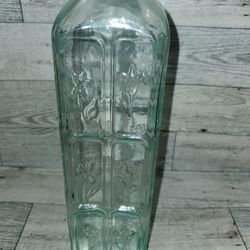 Vintage Flower Embroidered Bottle 
