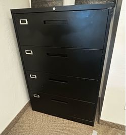 Metal filing cabinets