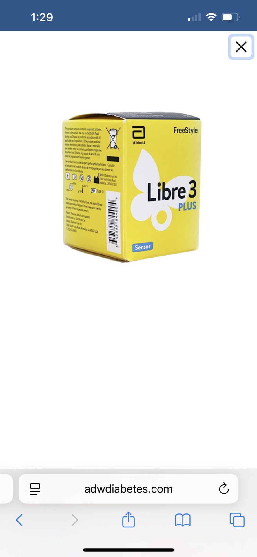 Freestyle Libre 3 Plus. 2 NIB