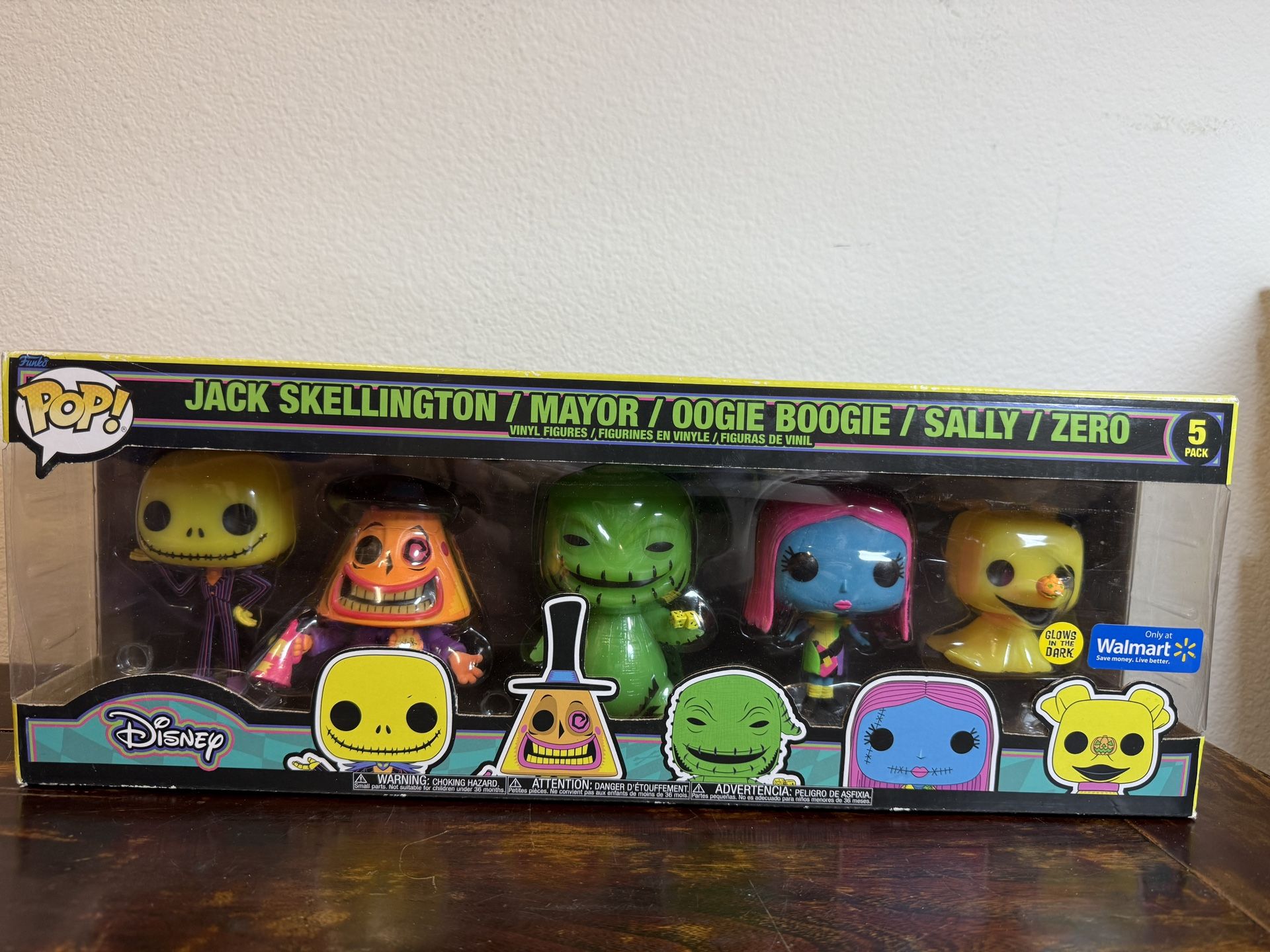 Funko Pop! Disney The Nightmare Before Christmas Jack Skellington 5 Pc Glow Dark