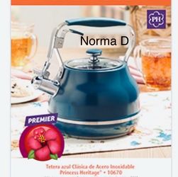 Tetera azul nueva en su caja 🌺 princess house 🌺