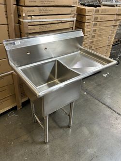 Commercial Sink NORDSTEEL Stainless Steel NSF G16 Heavy Duty New