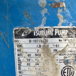 Tsurumi Submersible Pump 