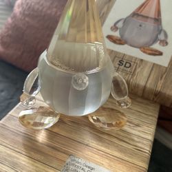 SIMON DESIGNS Crystal Gnome (Blush) Paperweight SDGNOMEBL NIB