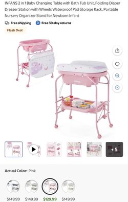 Baby Changing Table Bathtub