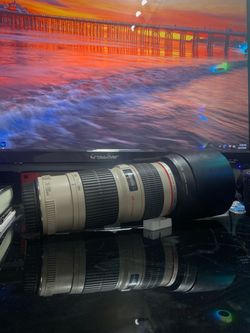 Canon EF 70-200mm f/4L Telephoto Zoom Lens w/ ET-74 Hood & Caps MADE IN JAPAN