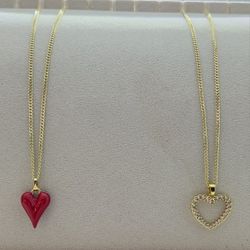 Last Two Heart Necklaces