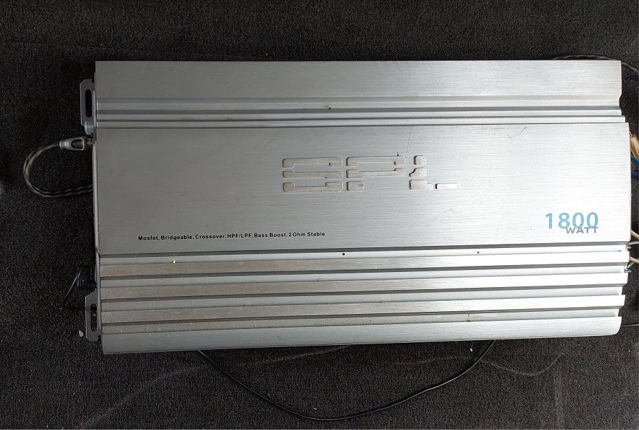 $50 SPL 1800 WATT Amplifier with Cables
