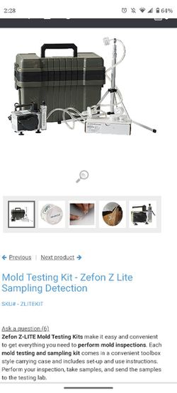 Mold Testing Kit - Zefon Z Lite Sampling Detection