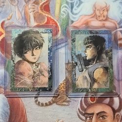 🔥Guts and Casca Berserk 1990s MIVOC laminated Anime Cards🔥