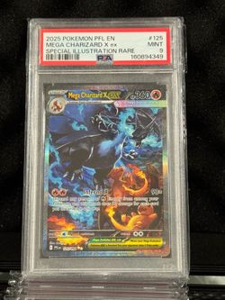 Pokemon Mega Charizard X ex Phantasmal Flames 125/094 SIR PSA 9 Mint