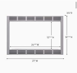 Brand New Panasonic NN-TK922SS 27-inch Trim Kit for 2.2 cu ft Microwave Ovens, 27 inch, Stainless Steel