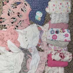 Bundle Of Baby Girl Clothes/ Blankets
