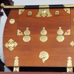 Asian Art & Antiques Table W 21" H 15" D11.5"