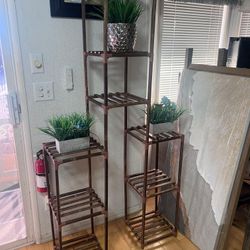 Plant Stand, Wooden Flower Stand 