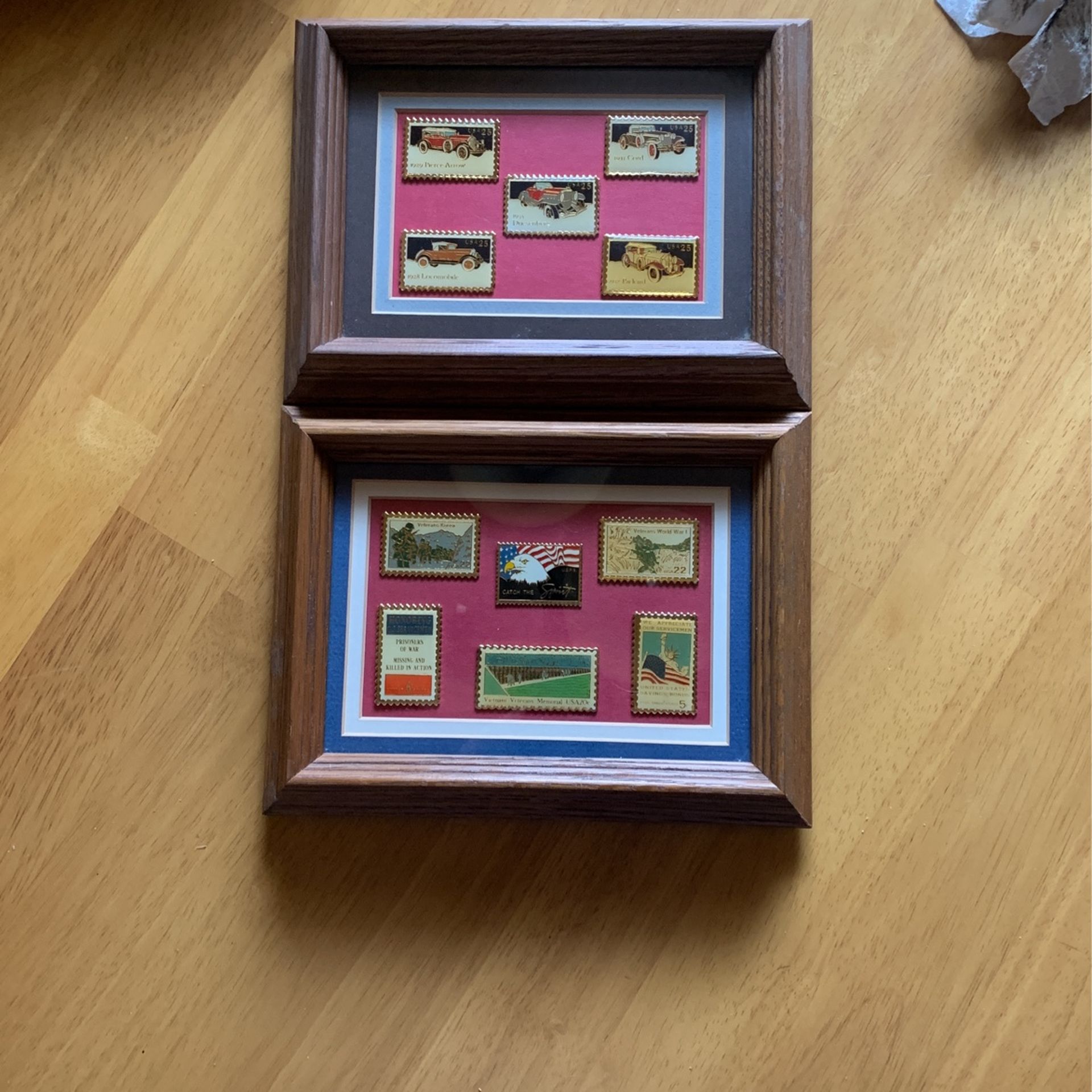 Set Of 2 Metal Stamps In Frames