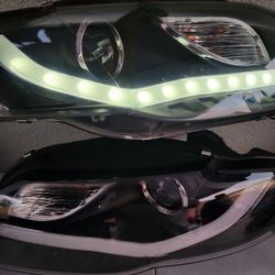 06-08 Audi A4 LED DRL Projector Headlights Luces Calaveras Micas Faros Focos Faroles