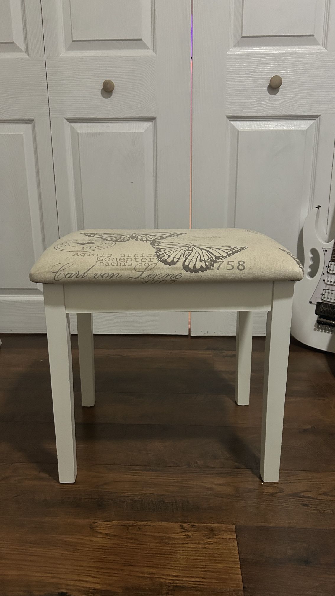 Cute vanity stool/seat butterfly design
