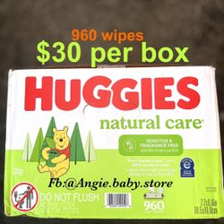 Huggies Natural Care Wipes 960