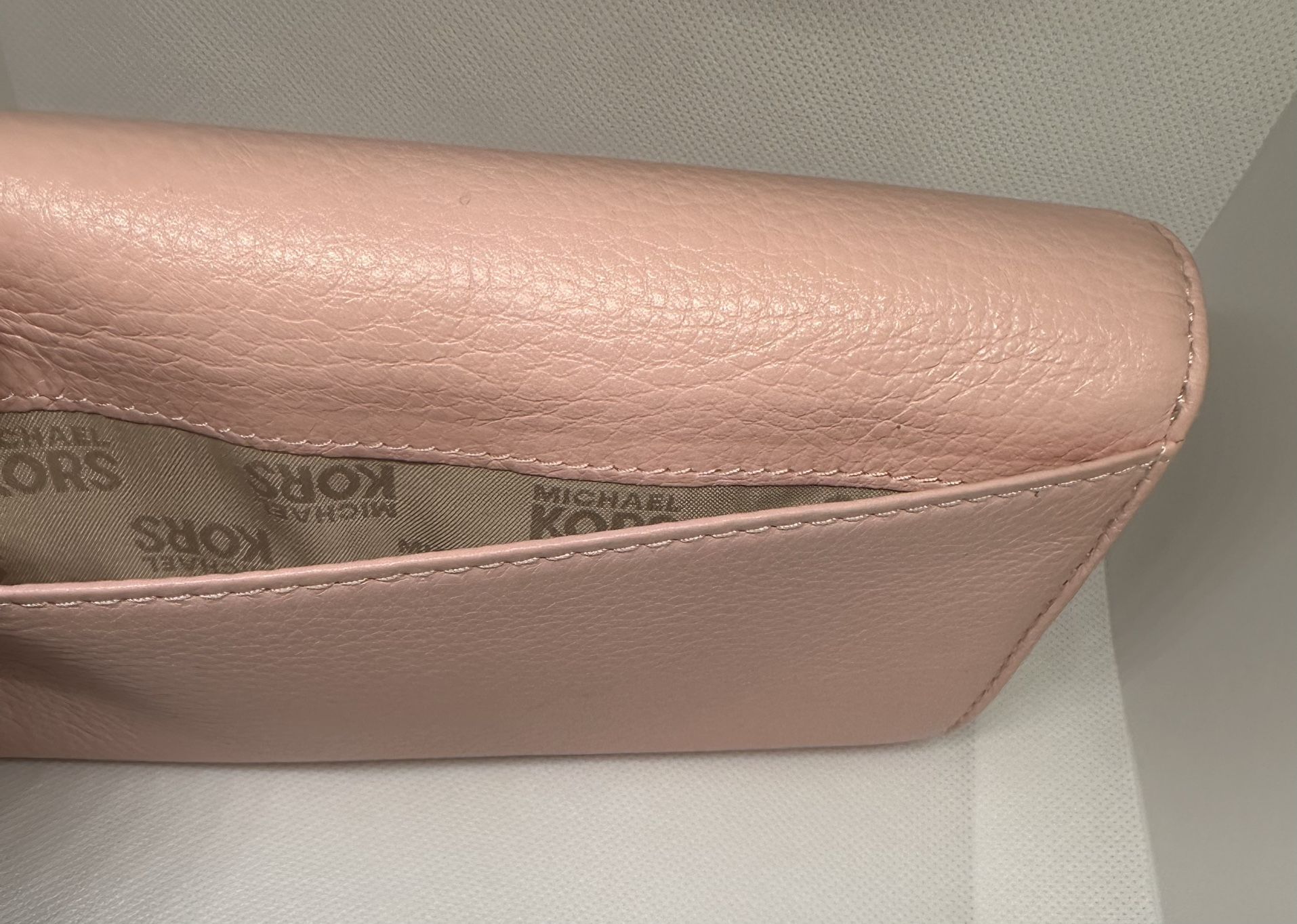 Michael Kors Leather Wallet Jet Set Travel Ballet (Pink)