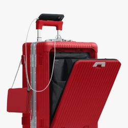 Red NOBL Carry On Luggage 