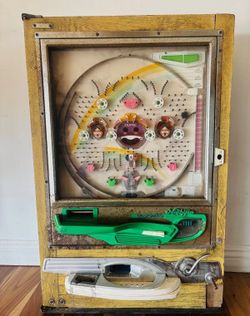 Vintage 1970s Nishijin Super Deluxe Pachinko Machine - "Cupie" Theme