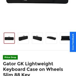 Gator Gk88 Lightweight Rolling Keyboard Case