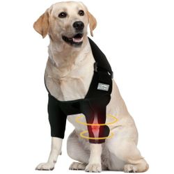 Elbow Protector, Pet Recovery Suit Taper Collar Alternative for Dogs Elbow Dysplasia, Shoulder Dislocation - Offers Elbow Support, Helps Wound