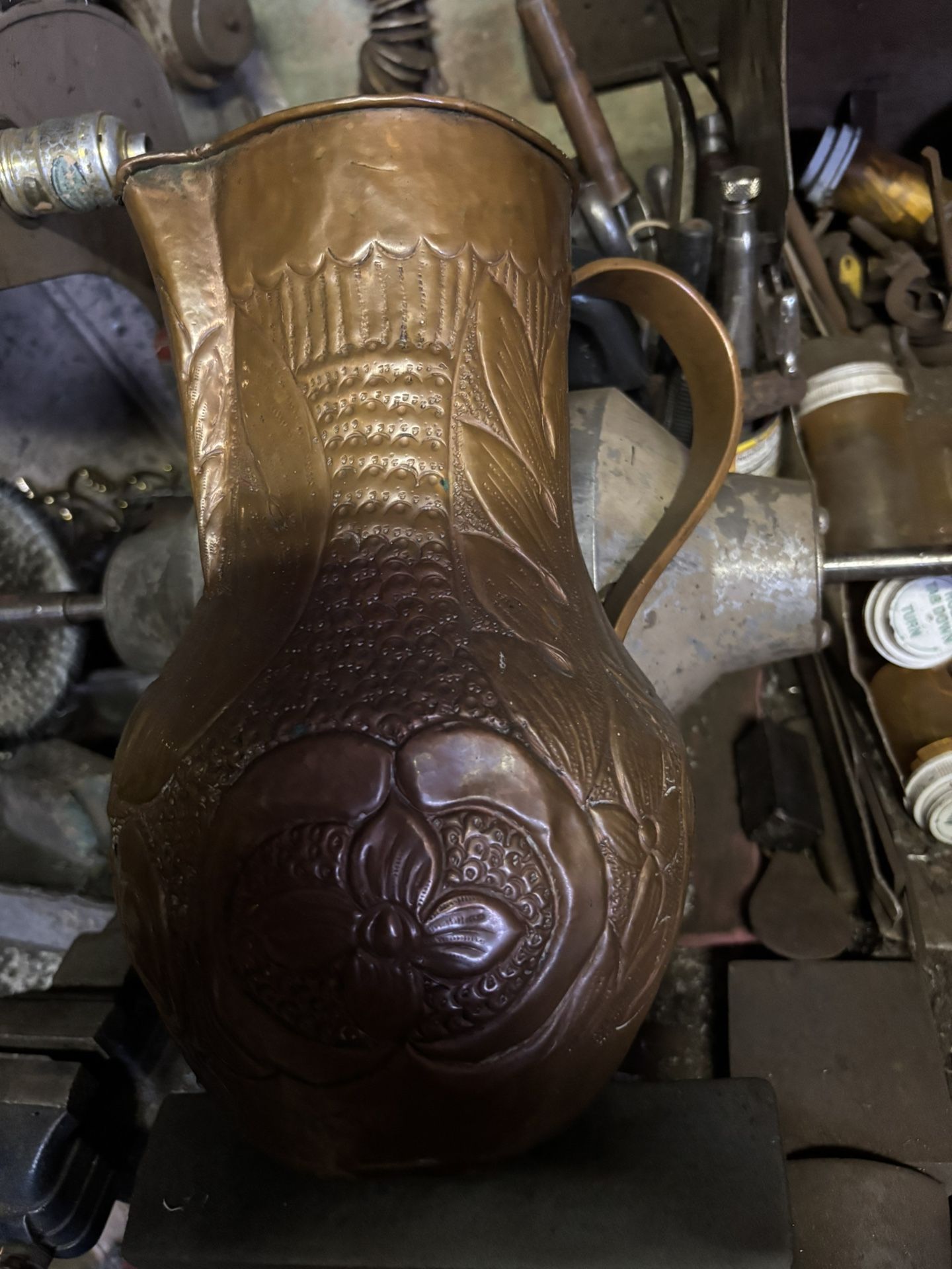 Heavy Copper Pitcher