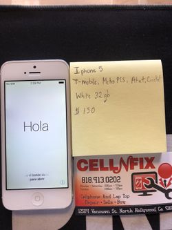 iPhone 5 White 32gb t-mobile metro pcs at&t cricket
