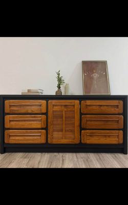 Professional Restored Dresser / Credenza By Dixie
 68”L x 19”W x 31.5”H