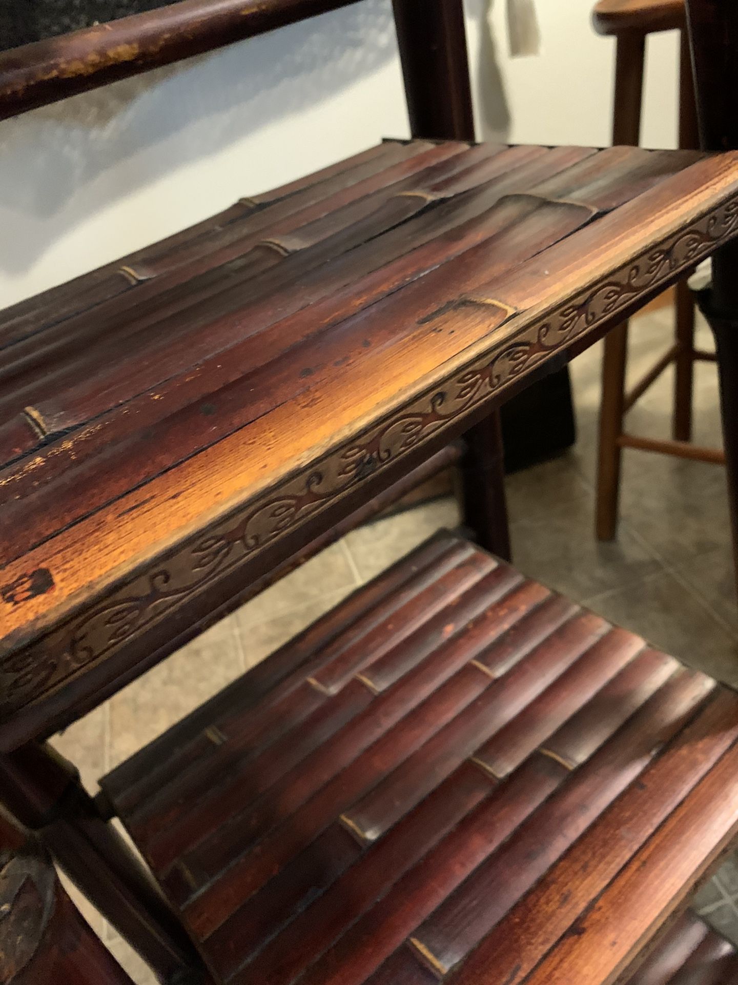 Bamboo Folding Bookcase