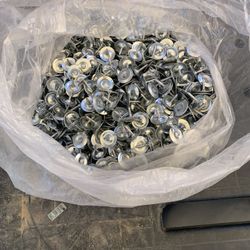 13 LBS Metal Cap Roofing nails 3/4” Long.   