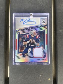 2021 Donruss Optic Mac Jones RPA Rookie Patch Auto RC #2/25 Patriots