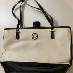 Anne Klein Womens Bag Totes Black Tan