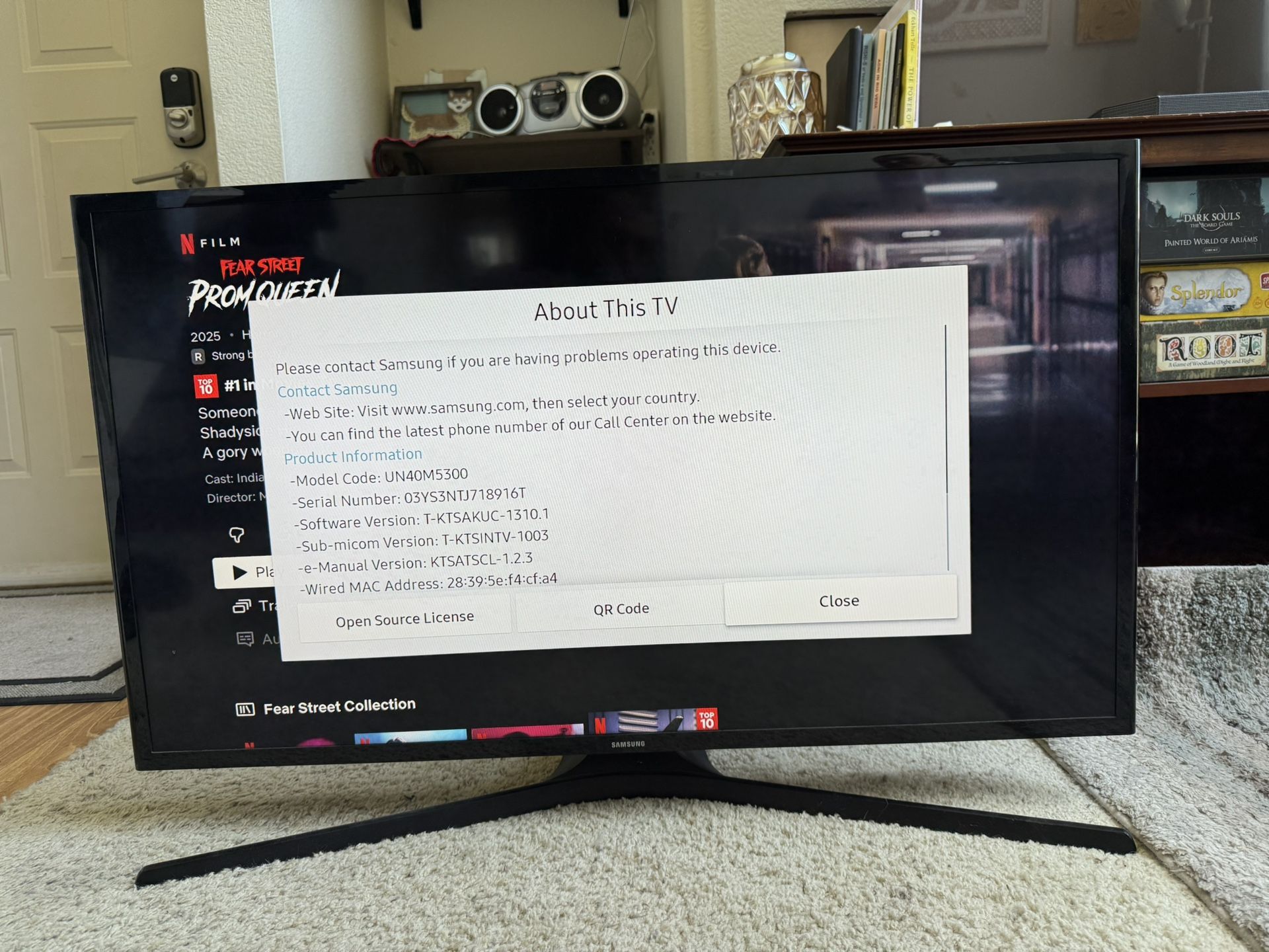 Samsung 40” LED TV