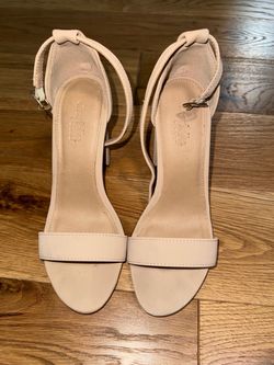 Charlotte Russe Nude Ankle Strap Heels
