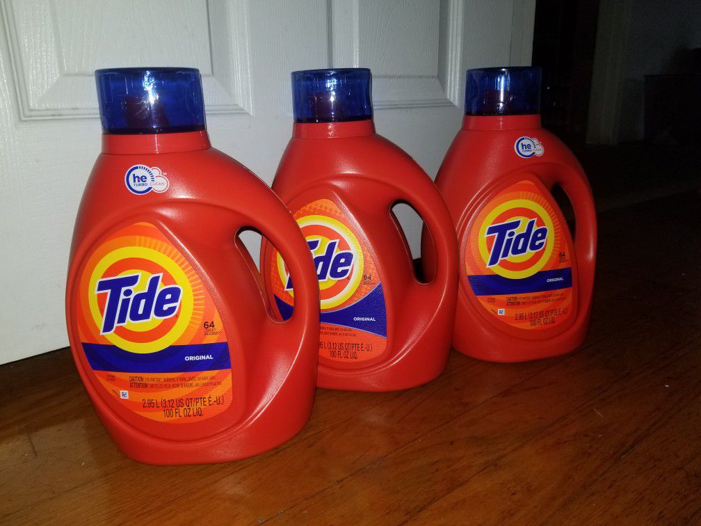 3 tide laundry detergent 100oz