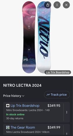 Nitro Lectra 146 Snowboard and Nitro Cosmic Bindings