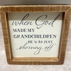 Grandchildren Wooden Sign