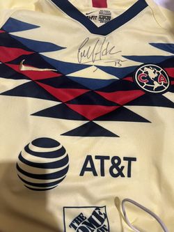 Club América Jersey ,Signed By Luis “El matador Hernandez” (Picture Proof )