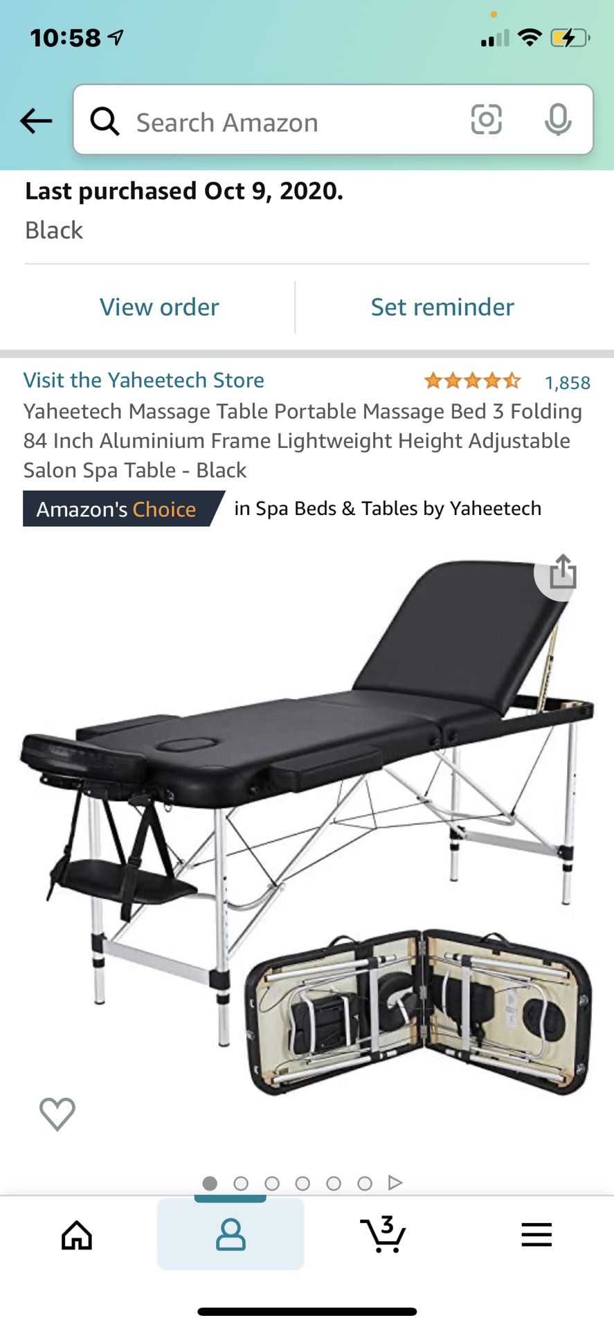 Massage Table by Yaheetech