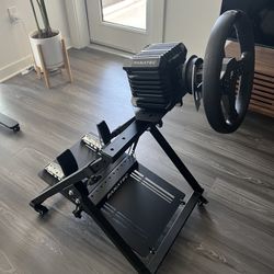 [Like New] Sim Racing Rig — Fanatec CSL DD + Foldable GT Omega Stand + Wheels