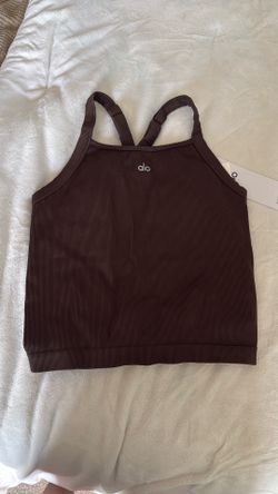 Alo Yoga racer back top with built in bra