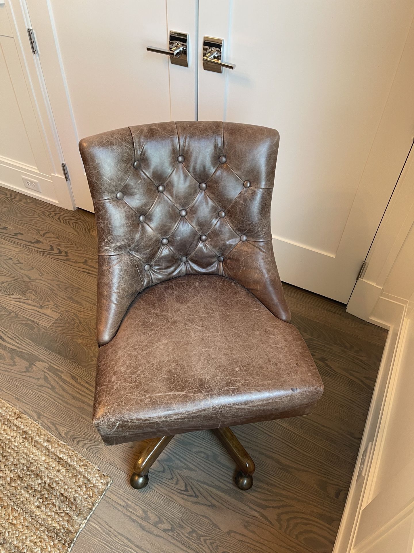 Pottery Barn Leather Office Chair