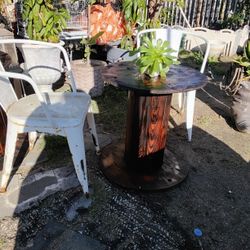 Rustic Table With 2 Chairs