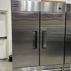 Polarman PLM-54RS 53 15/16" Reach-In Refrigerator with Double Solid Doors, Bottom Mount, Stainless Steel, 49 cu. ft.