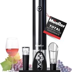 Mueller Electric Wine Opener Set