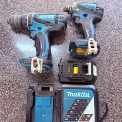 Makita Hammer Drill & Impact Driver Combo